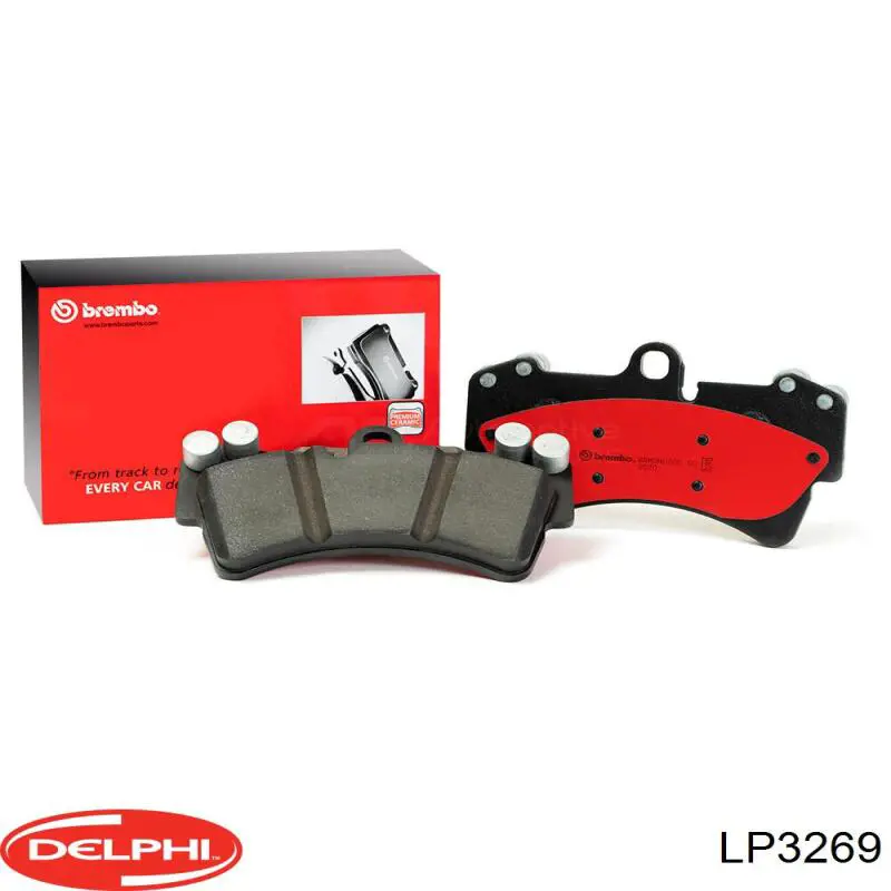 Klocki hamulcowe przednie tarczowe Delphi LP3269 cena, od 46,11 USD