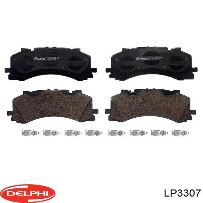 LP3307 Delphi Klocki hamulcowe przednie tarczowe