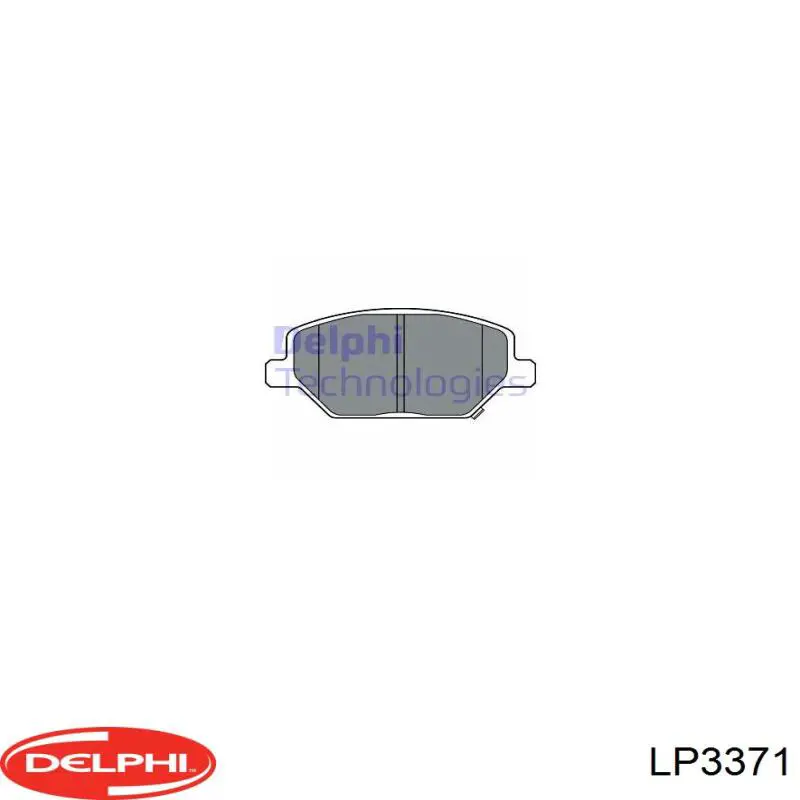 LP3371 Delphi Klocki hamulcowe przednie tarczowe