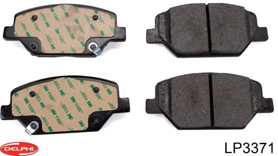 Klocki hamulcowe przednie tarczowe Delphi LP3371 cena, od 55,72 USD