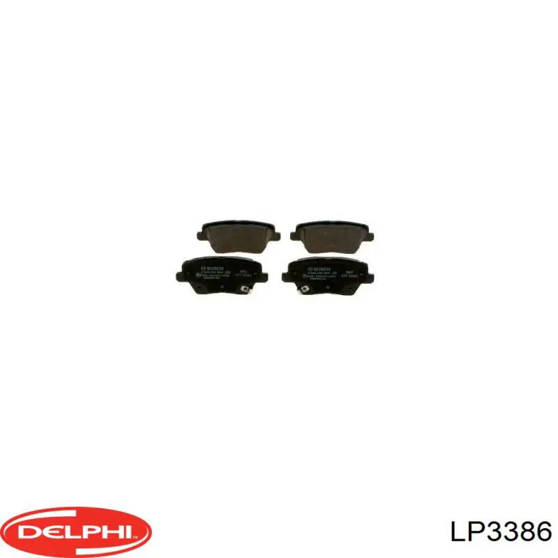 LP3386 Delphi Okładziny (klocki) do hamulców tarczowych tylne