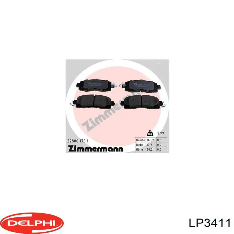 Do koszyka 162045 Power Stop Klocki hamulcowe przednie tarczowe