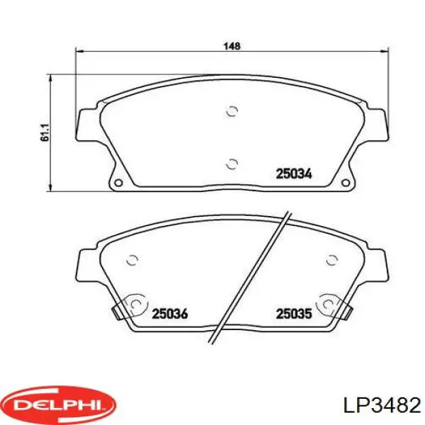 Klocki hamulcowe przednie tarczowe GK1416 CTR