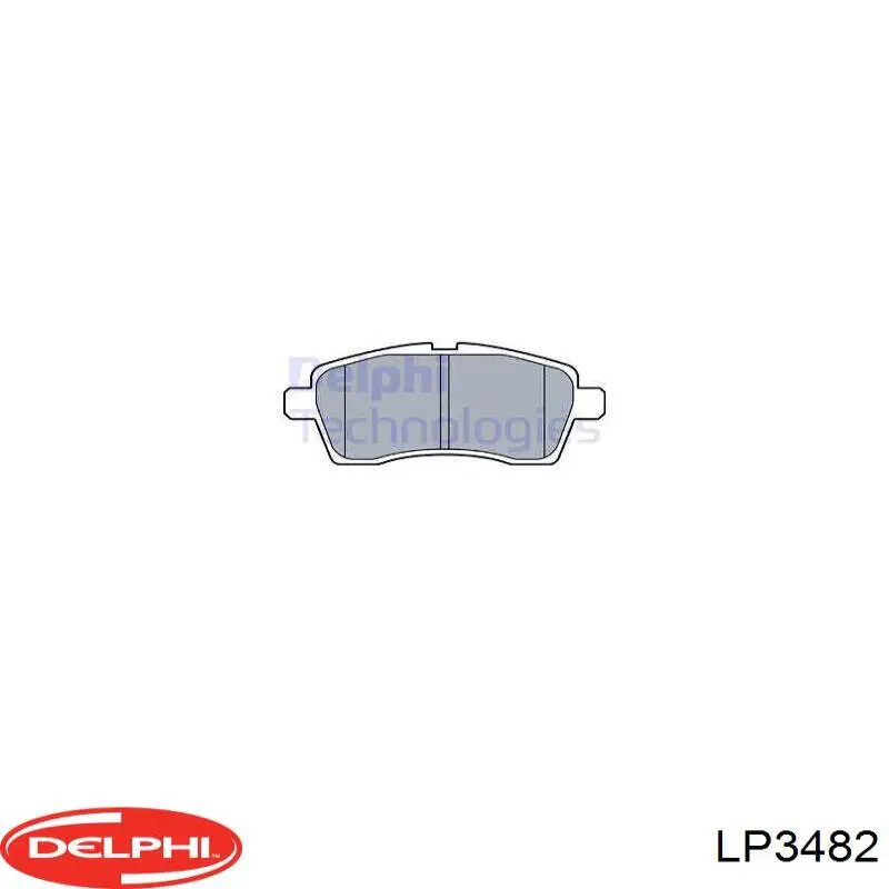 Klocki hamulcowe przednie tarczowe General Motors 42672635