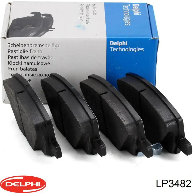 Klocki hamulcowe przednie tarczowe 1680880680 Peugeot/Citroen