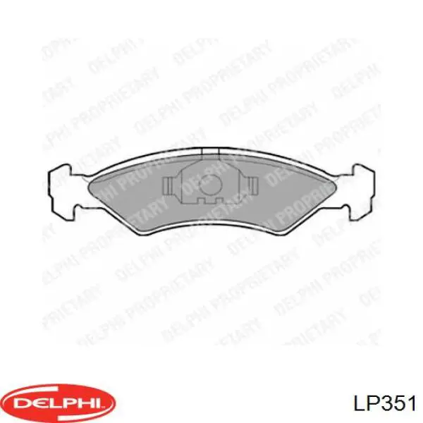 Klocki hamulcowe przednie tarczowe Delphi LP351 cena, od 22,16 USD