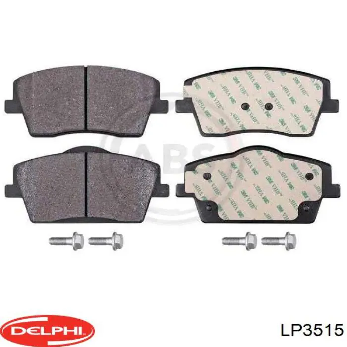 LP3515 Delphi Klocki hamulcowe przednie tarczowe