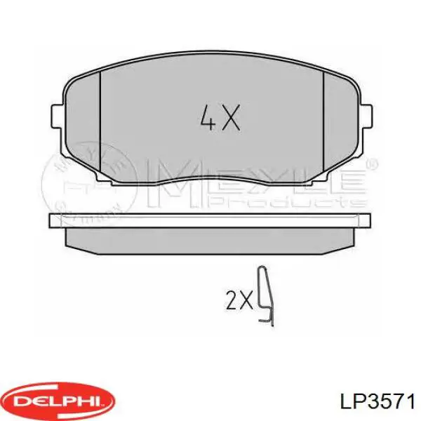 4605B481 Mitsubishi Klocki hamulcowe przednie tarczowe