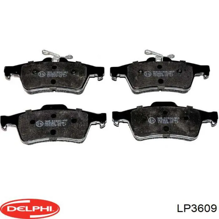 LP3609 Delphi Klocki hamulcowe przednie tarczowe