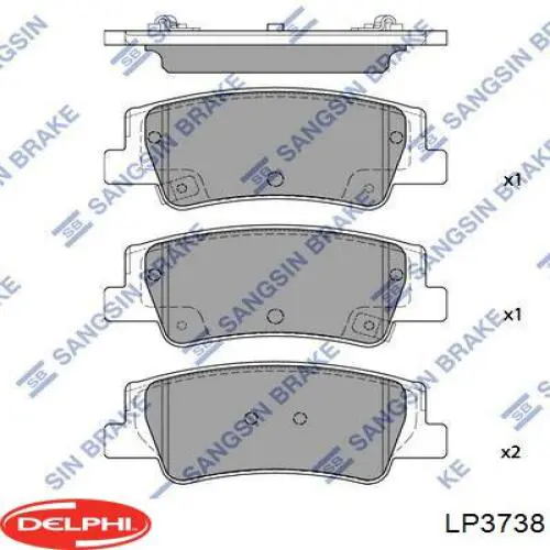 Okładziny (klocki) do hamulców tarczowych tylne Hyundai/Kia 58302N9A10 cena, od 43,01 USD