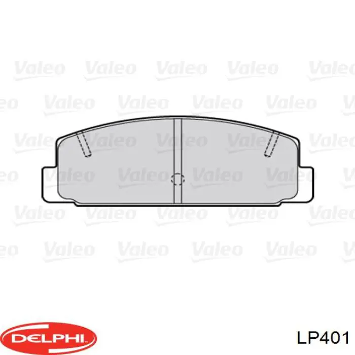 Okładziny (klocki) do hamulców tarczowych tylne Delphi LP401 cena, od 20,89 USD