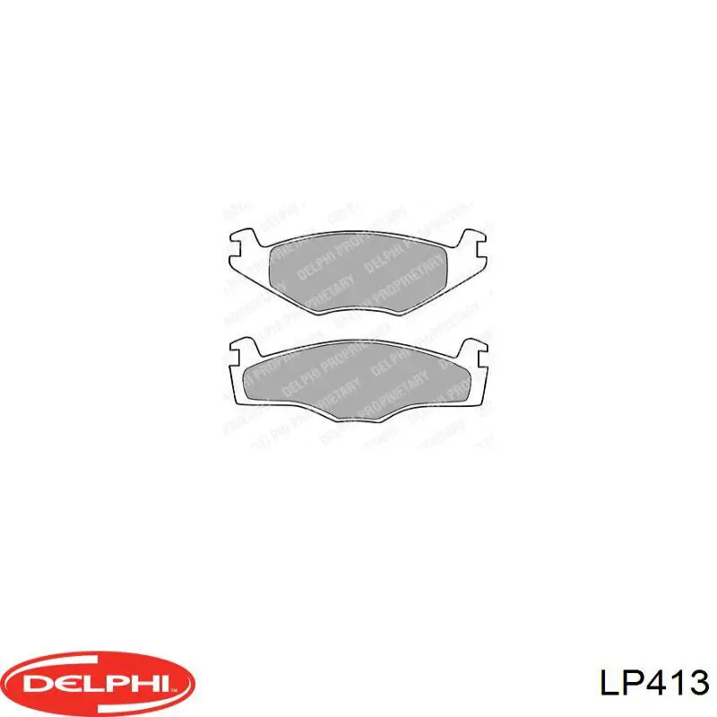 Do koszyka LP413 Delphi Klocki hamulcowe przednie tarczowe