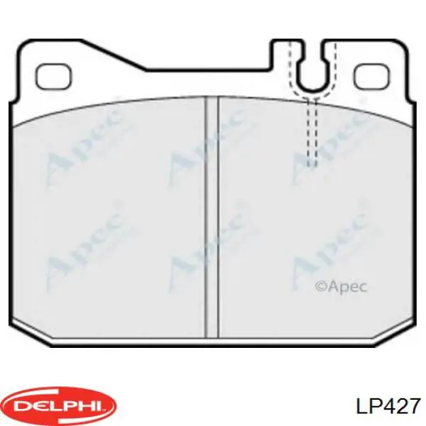 Do koszyka LP427 Delphi Klocki hamulcowe przednie tarczowe