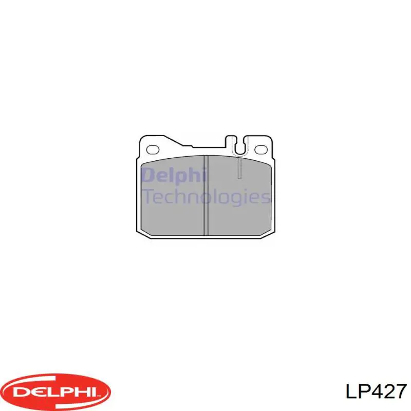 Klocki hamulcowe przednie tarczowe Delphi LP427 cena, od 25,37 USD