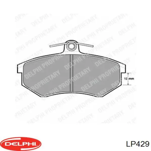 Klocki hamulcowe przednie tarczowe Delphi LP429 cena, od 23,23 USD