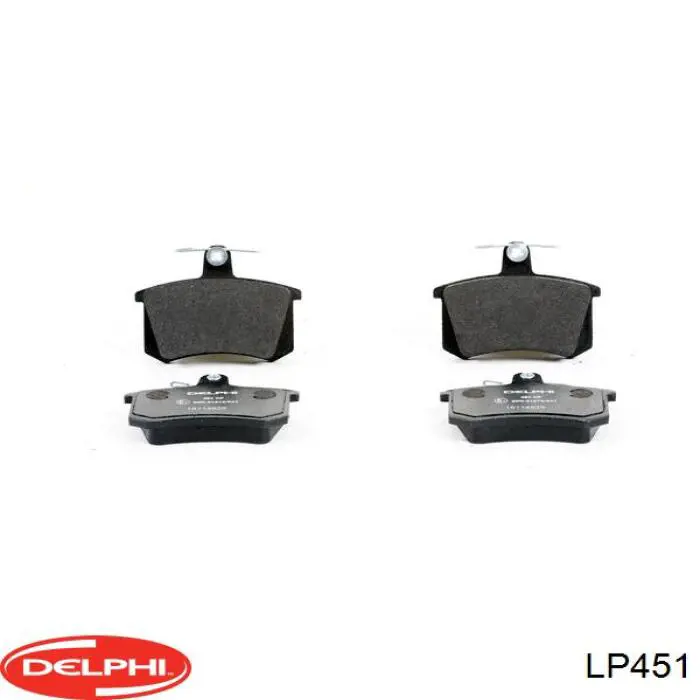 Okładziny (klocki) do hamulców tarczowych tylne Delphi LP451 cena, od 18,57 USD