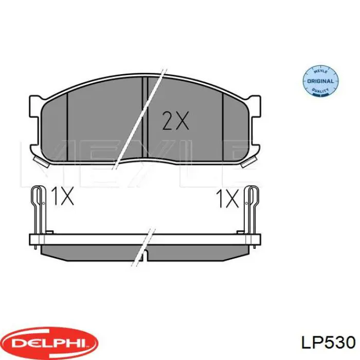 Klocki hamulcowe przednie tarczowe Delphi LP530 cena, od 36,12 USD