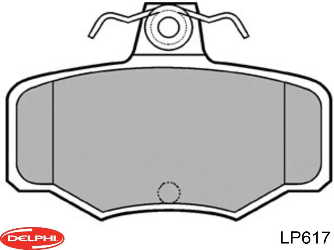Okładziny (klocki) do hamulców tarczowych tylne Delphi LP617 cena, od 21,87 USD
