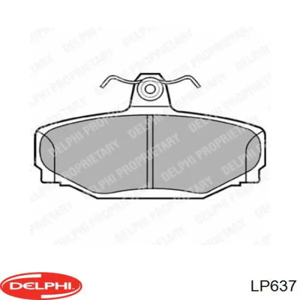 Okładziny (klocki) do hamulców tarczowych tylne Delphi LP637 cena, od 28,17 USD