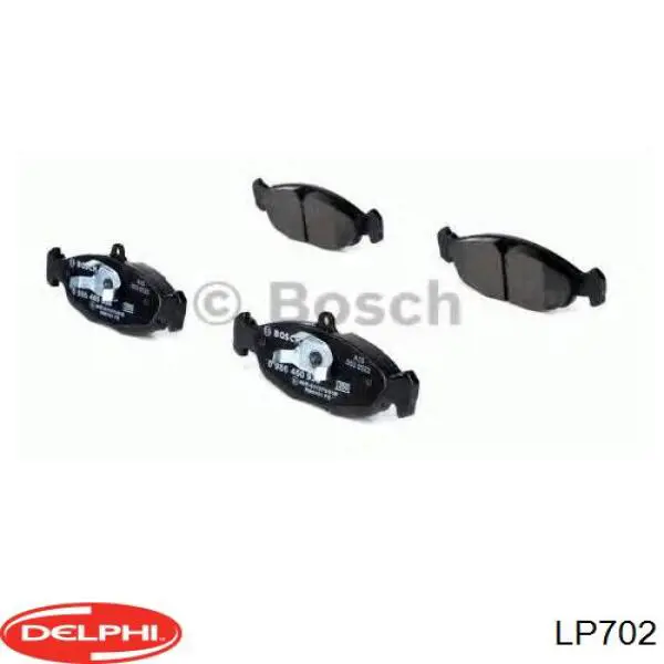 Do koszyka LP702 Delphi Klocki hamulcowe przednie tarczowe