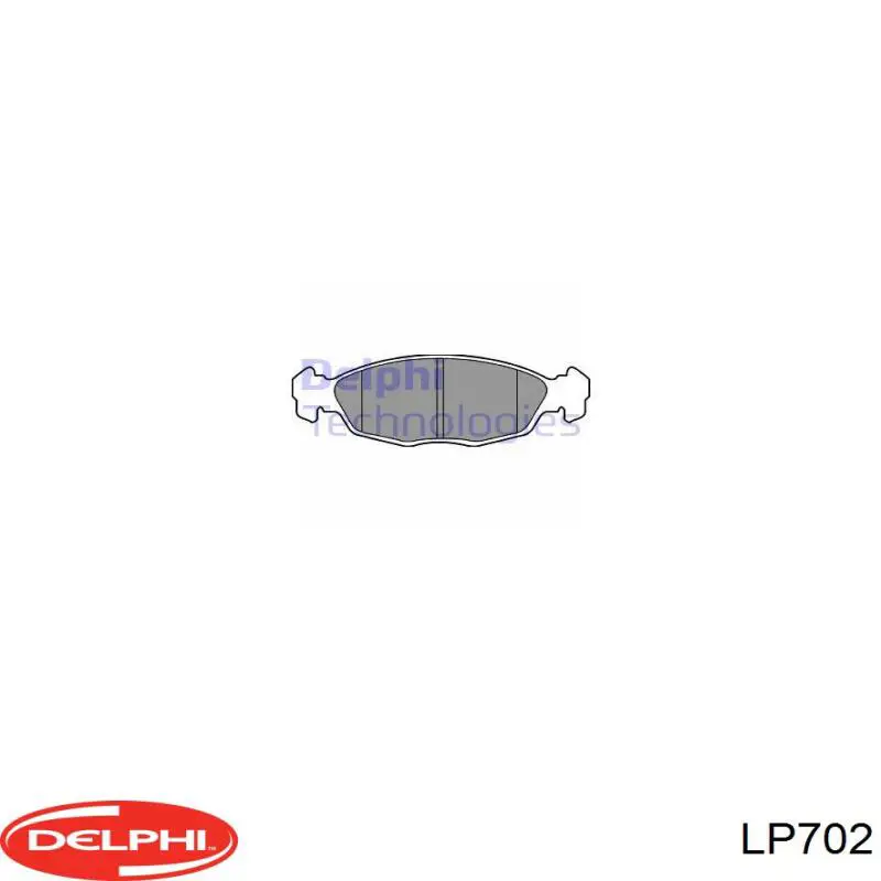 Klocki hamulcowe przednie tarczowe Delphi LP702 cena, od 21,23 USD