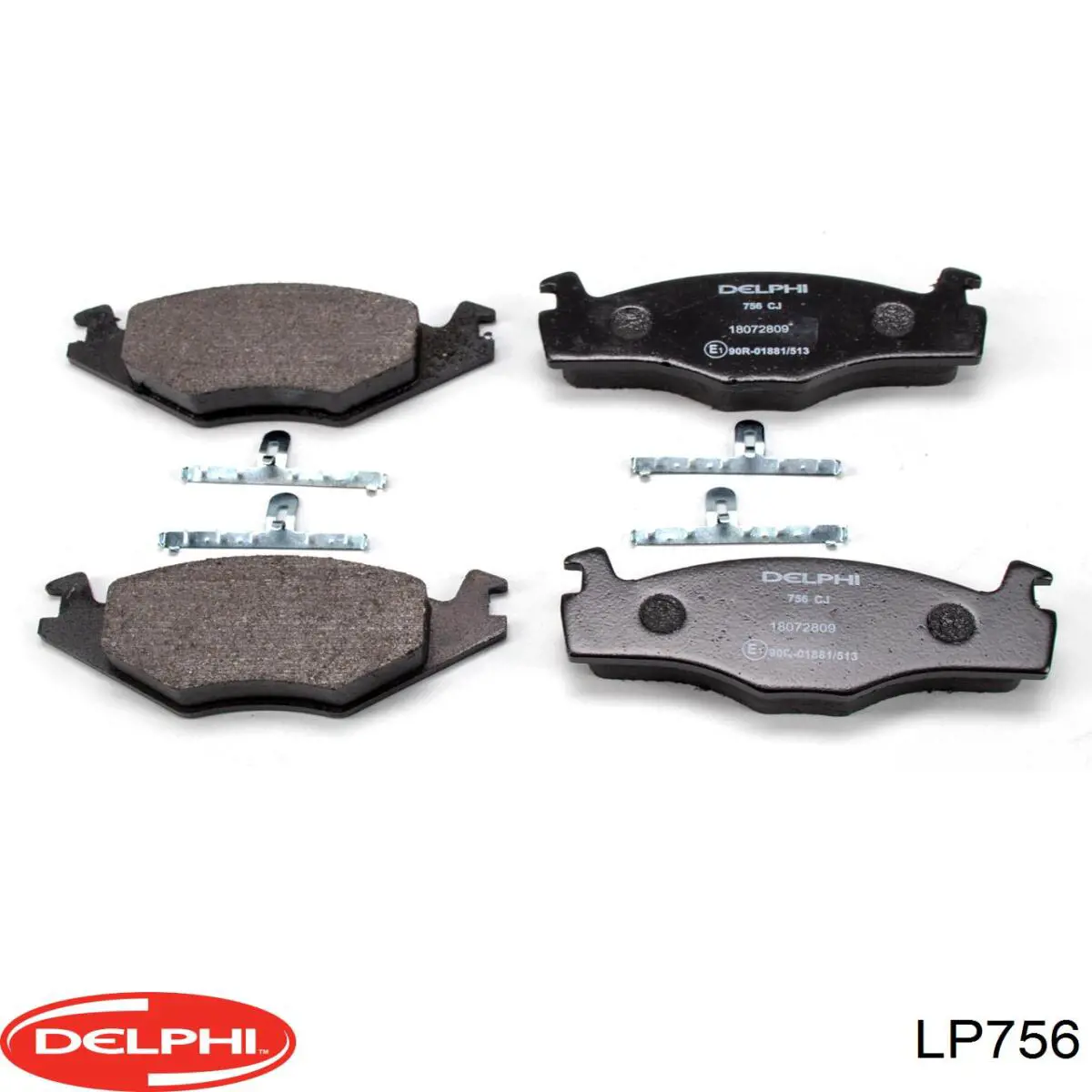 Do koszyka LP756 Delphi Klocki hamulcowe przednie tarczowe