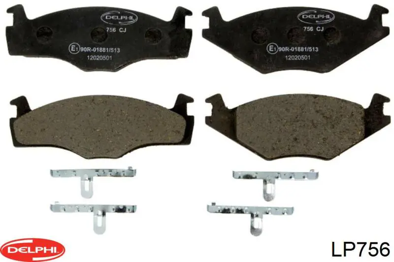 Klocki hamulcowe przednie tarczowe Delphi LP756 cena, od 20,19 USD