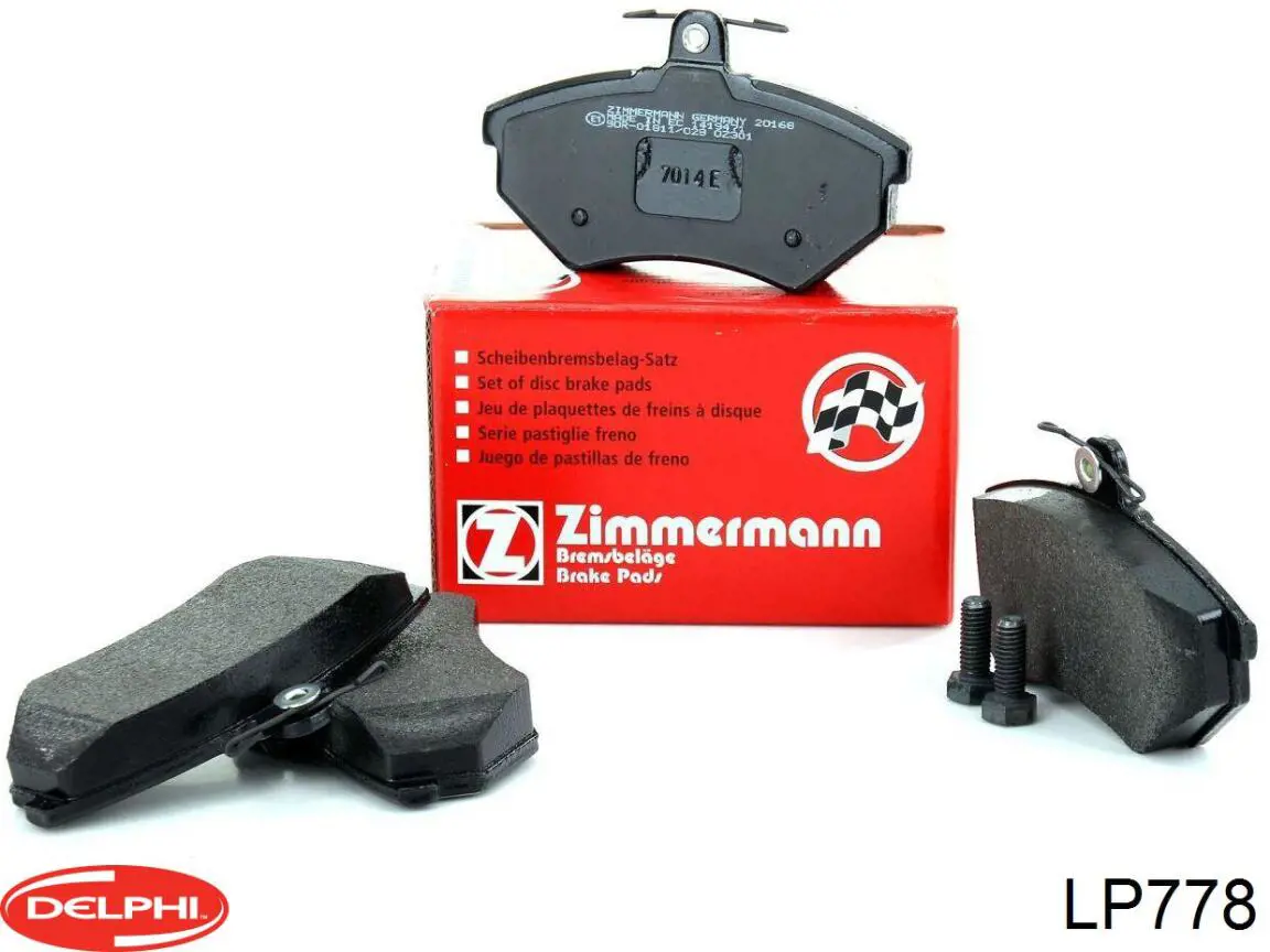 Klocki hamulcowe przednie tarczowe Delphi LP778 cena, od 23,23 USD