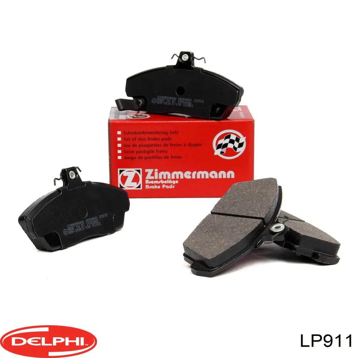 Do koszyka LP911 Delphi Klocki hamulcowe przednie tarczowe