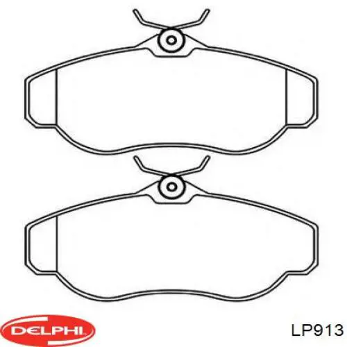 Klocki hamulcowe przednie tarczowe Delphi LP913 cena, od 40,51 USD