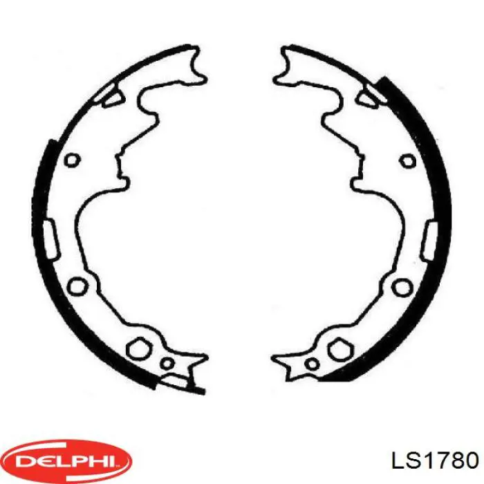 Klocki hamulcowe tylne bębnowe Delphi LS1780 cena, od 50,84 USD
