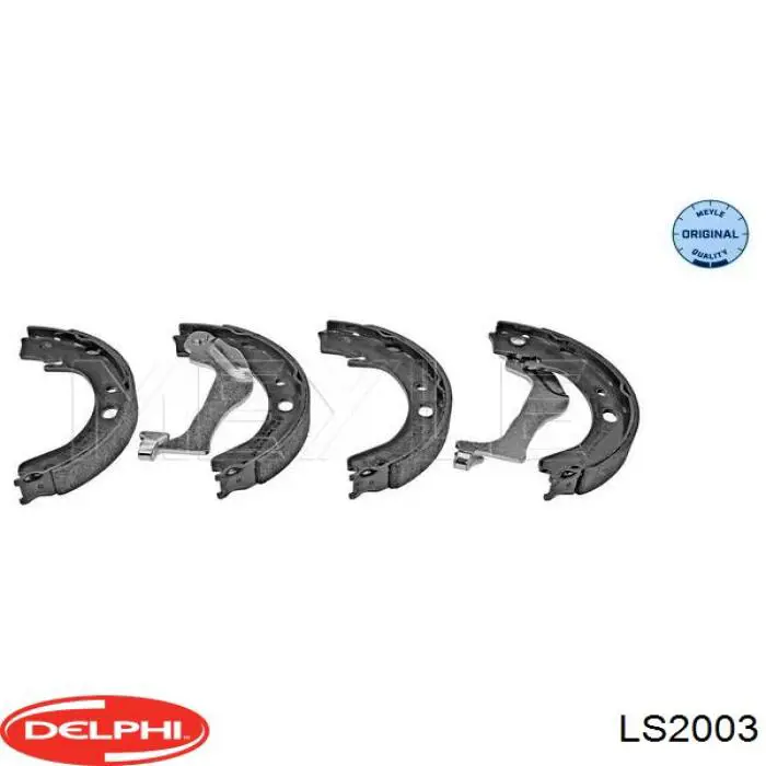Do koszyka LS2003 Delphi Klocki hamulcowe tylne bębnowe