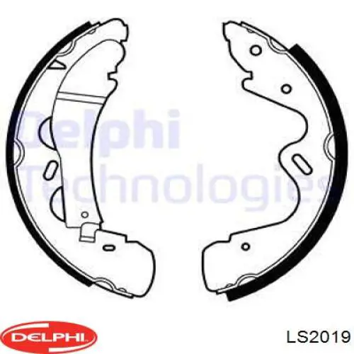 Klocki hamulcowe tylne bębnowe Delphi LS2019 cena, od 64,19 USD