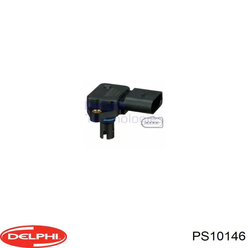 Czujnik ciśnienia w kolektorze ssącym, MAP Delphi PS10146 cena, od 23,15 USD