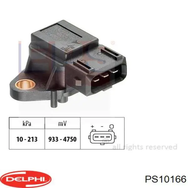 Czujnik ciśnienia w kolektorze ssącym, MAP Fiat/Alfa/Lancia 9619114980 cena, od 83,44 USD
