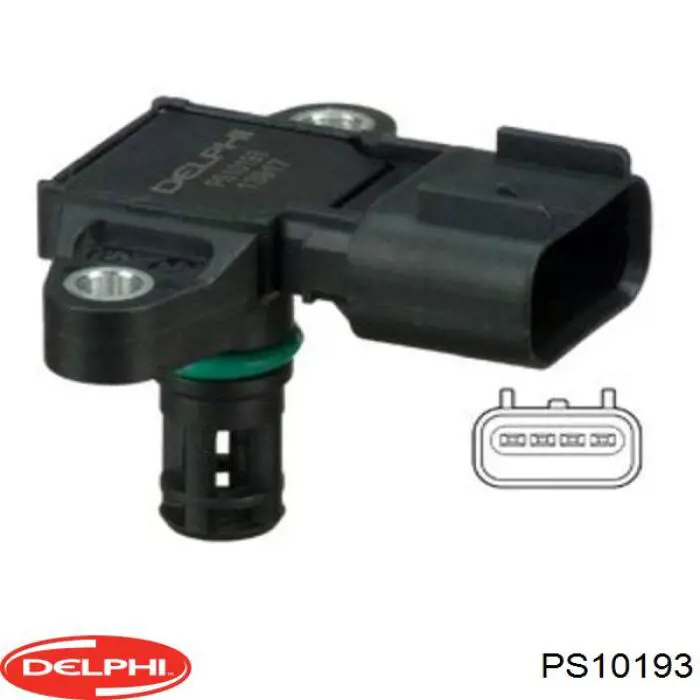 Do koszyka PS10193 Delphi Czujnik ciśnienia w kolektorze ssącym, MAP