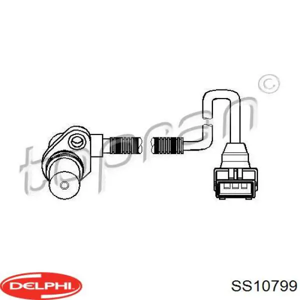 Do koszyka SS10799 Delphi Czujnik położenia wału korbowego