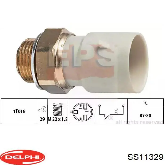 Czujnik położenia wału korbowego Delphi SS11329 cena, od 26,54 USD