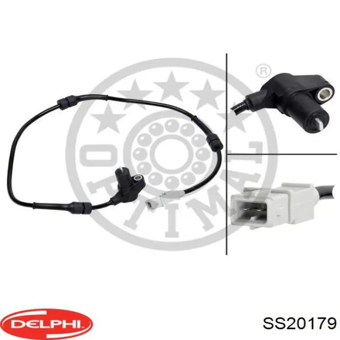 Czujnik ABS tylny Delphi SS20179 cena, od 27,38 USD