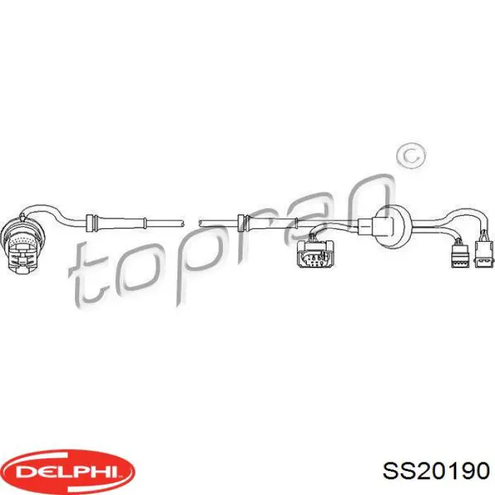 Czujnik ABS tylny Delphi SS20190 cena, od 20,54 USD