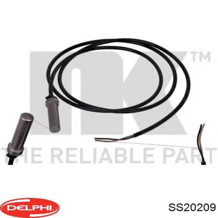 Do koszyka SS20209 Delphi Czujnik ABS tylny