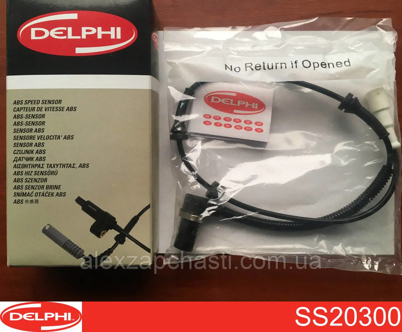 Czujnik ABS przedni prawy Delphi SS20300 cena, od 17,49 USD