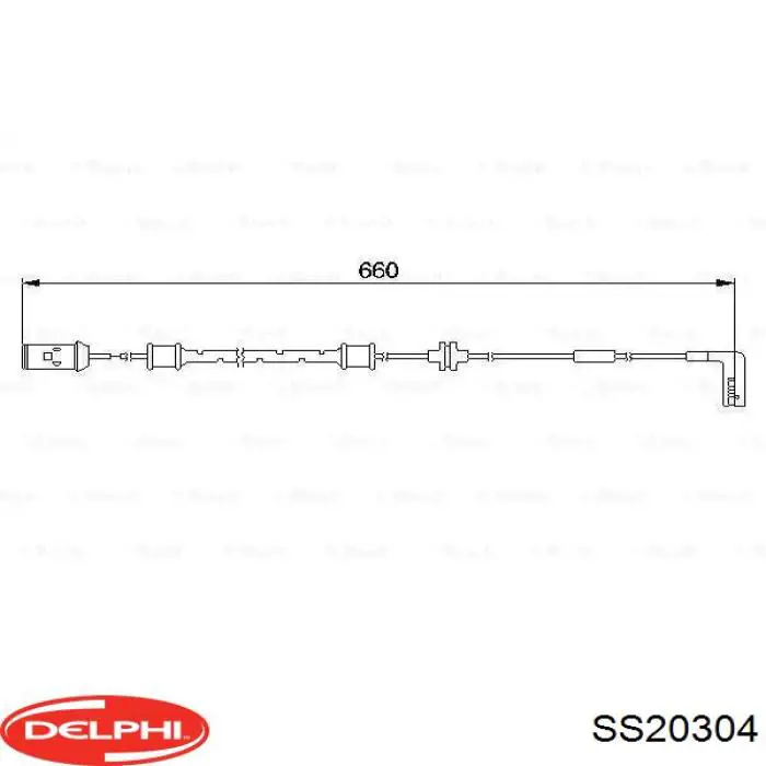 Do koszyka SS20304 Delphi Czujnik ABS przedni