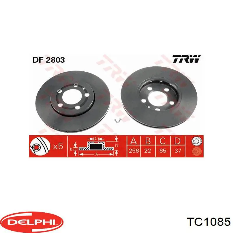 Do koszyka TC1085 Delphi Sworzeń wahacza dolny prawy