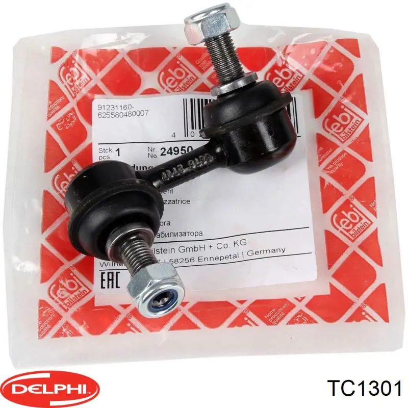 Do koszyka TC1301 Delphi Łącznik stabilizatora przedniego lewy