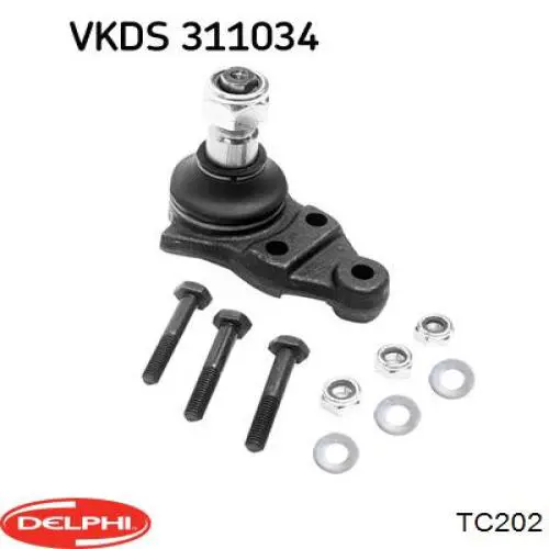 Sworzeń wahacza dolny Delphi TC202 cena, od 29,86 USD
