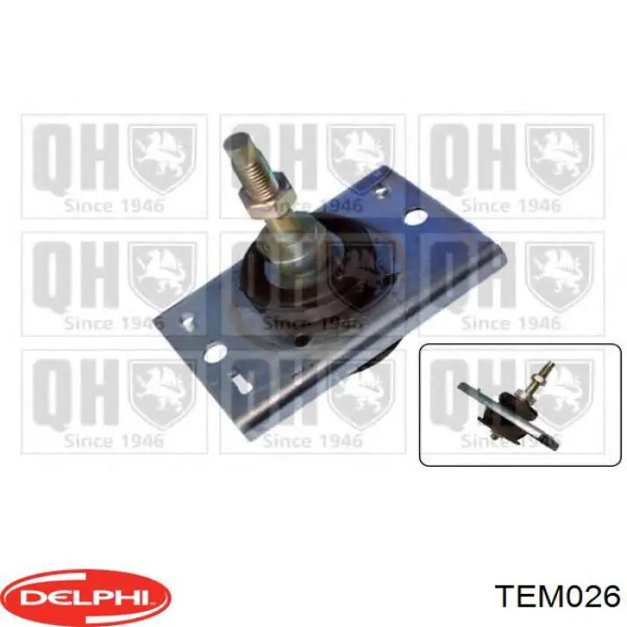 Poduszka (podpora) silnika lewa Delphi TEM026 cena, od 33,66 USD