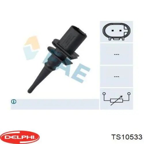 TS10533 Delphi Czujnik temperatury zewnętrznej