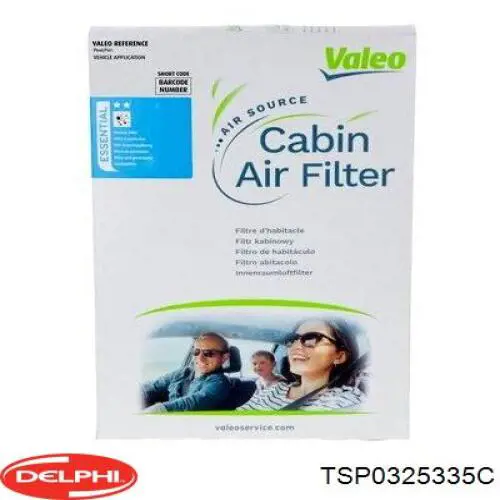 Do koszyka TSP0325335C Delphi Filtr kabiny