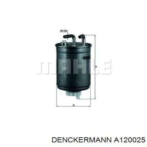 Filtr paliwa Denckermann A120025 cena, od 15,50 USD